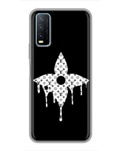 Чехол для Vivo Y20 с картинкой «Цветочная монограмма» Чехол для Vivo Y20 с картинкой «Цветочная монограмма»
