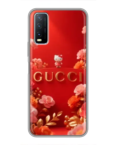 Чехол для Vivo Y20 с картинкой «Gucci — золотой сад»