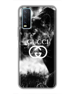 Чехол для Vivo Y20 с картинкой «Gucci — дикая природа»