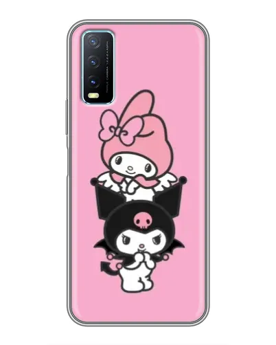 Чехол для Vivo Y20 с картинкой «My Melody и Kuromi» Чехол для Vivo Y20 с картинкой «My Melody и Kuromi»