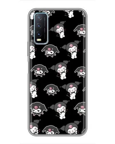 Чехол для Vivo Y20 с картинкой «Черный паттерн Kuromi» Чехол для Vivo Y20 с картинкой «Черный паттерн Kuromi»