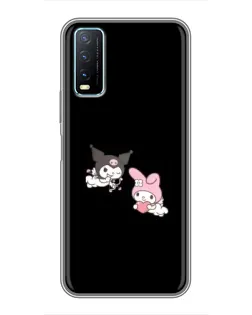Чехол для Vivo Y20 с картинкой «My Melody и Kuromi»