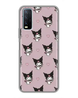 Чехол для Vivo Y20 с картинкой «Kuromi — ночной сон»