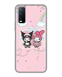 Чехол для Vivo Y20 с картинкой «My Melody и Kuromi»