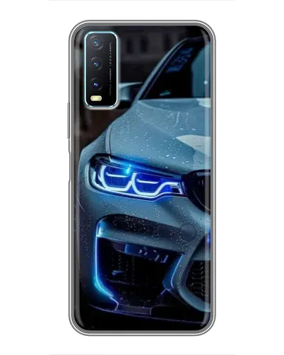 Чехол для Vivo Y20 с картинкой «Взгляд BMW с синими фарами» Чехол для Vivo Y20 с картинкой «Взгляд BMW с синими фарами»