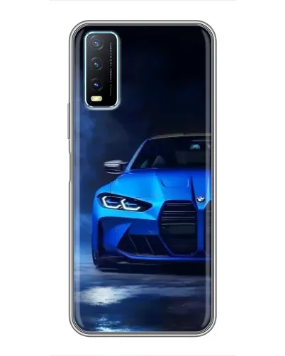 Чехол для Vivo Y20 с картинкой «Голубая BMW M4» Чехол для Vivo Y20 с картинкой «Голубая BMW M4»