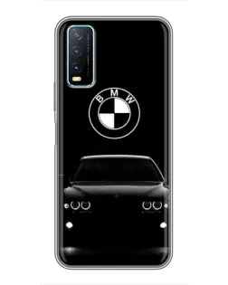 Чехол для Vivo Y20 с картинкой «BMW — взгляд из темноты»