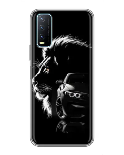 Чехол для Vivo Y20 с картинкой «BMW и лев» Чехол для Vivo Y20 с картинкой «BMW и лев»