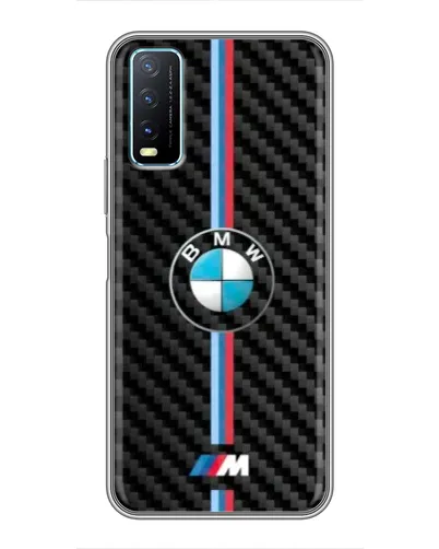 Чехол для Vivo Y20 с картинкой «Эмблема BMW и карбон» Чехол для Vivo Y20 с картинкой «Эмблема BMW и карбон»
