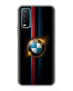 Чехол для Vivo Y20 с картинкой «BMW M-Power неон»