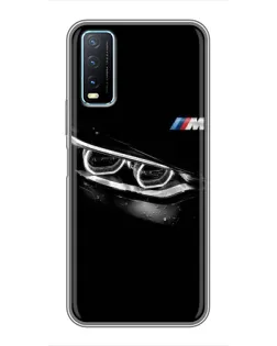 Чехол для Vivo Y20 с картинкой «BMW — взгляд тигра»