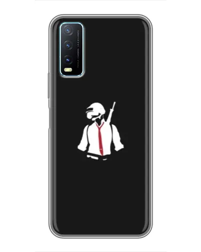 Чохол для Vivo Y20 з картинкою «PUBG — силует воїна» Чохол для Vivo Y20 з картинкою «PUBG — силует воїна»