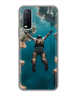 Чохол для Vivo Y20 з картинкою «PUBG — вільне падіння»