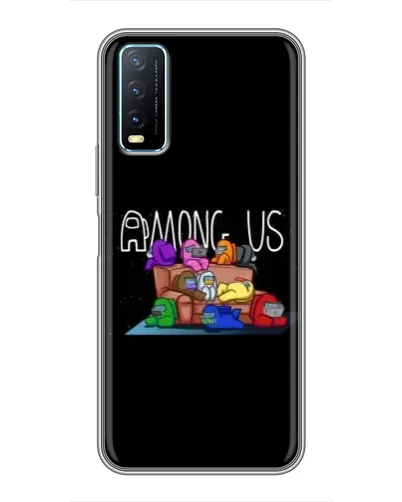 Чехол для Vivo Y20 с картинкой «Логотип Among Us»