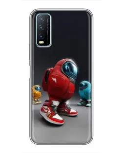 Чехол для Vivo Y20 с картинкой «Among Us — 3D стиль»