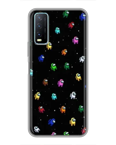 Чехол для Vivo Y20 с картинкой «Экипаж Among Us»