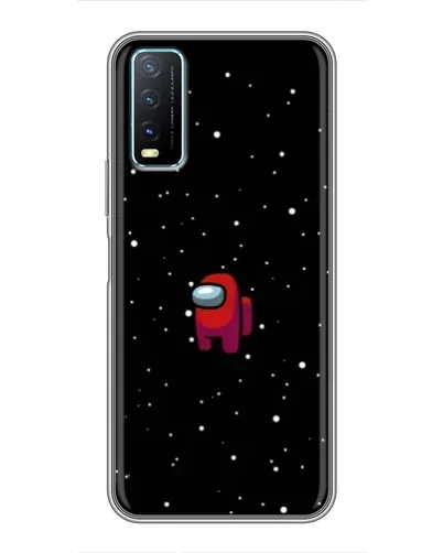 Чехол для Vivo Y20 с картинкой «Красный Among Us»