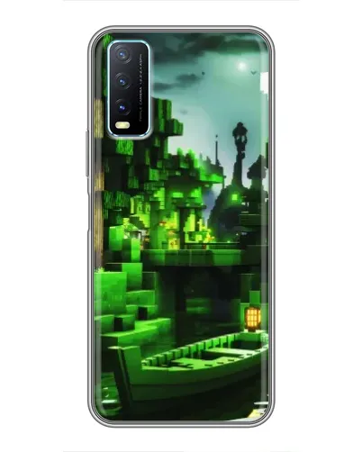 Чехол для Vivo Y20 с картинкой «Minecraft лесной пейзаж» Чехол для Vivo Y20 с картинкой «Minecraft лесной пейзаж»