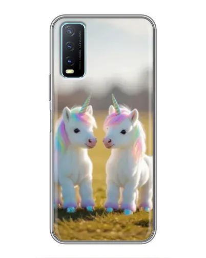 Чехол для Vivo Y20 с картинкой «Пара единорогов» Чехол для Vivo Y20 с картинкой «Пара единорогов»