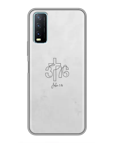 Чехол для Vivo Y20 с картинкой «Иоанна 3:16 Крест» Чехол для Vivo Y20 с картинкой «Иоанна 3:16 Крест»