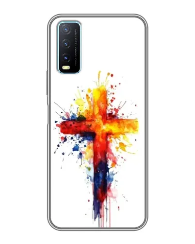 Чехол для Vivo Y20 с картинкой «Акварельный крест» Чехол для Vivo Y20 с картинкой «Акварельный крест»