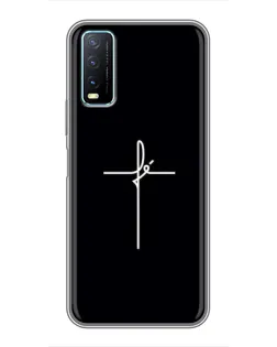 Чехол для Vivo Y20 с картинкой «Тонкий крест»