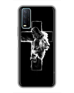 Чехол для Vivo Y20 с картинкой «Сияющий крест Jesus»