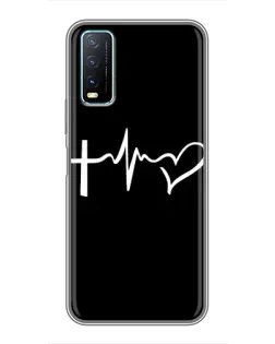 Чехол для Vivo Y20 с картинкой «Пульс веры»