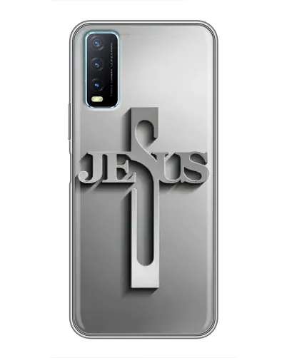 Чехол для Vivo Y20 с картинкой «Металлический крест Jesus» Чехол для Vivo Y20 с картинкой «Металлический крест Jesus»