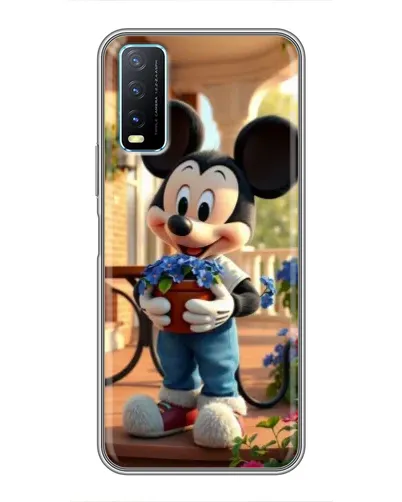 Чехол для Vivo Y20 с картинкой «Микки садовод»