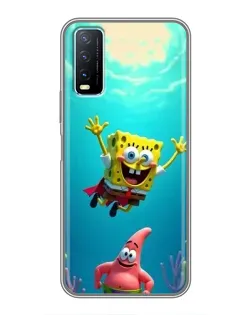 Чохол для Vivo Y20 з картинкою «Спанч Боб під водою»