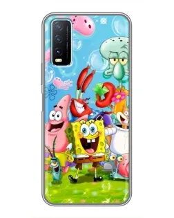 Чохол для Vivo Y20 з картинкою «Губка Боб та друзі»