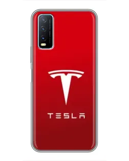 Чохол для Vivo Y20 з картинкою «Tesla Red Classic»