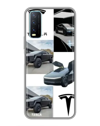 Чохол для Vivo Y20 з картинкою «Колаж Cybertruck Tesla» Чохол для Vivo Y20 з картинкою «Колаж Cybertruck Tesla»