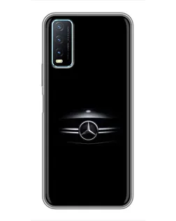 Чехол для Vivo Y20 с картинкой «Mercedes — абстрактные линии» Чехол для Vivo Y20 с картинкой «Mercedes — абстрактные линии»