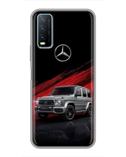 Чехол для Vivo Y20 с картинкой «Mercedes G-Class красный»