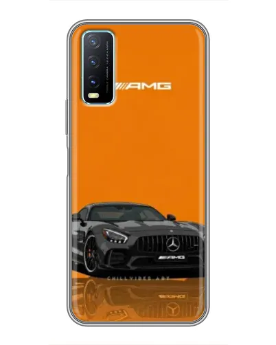 Чехол для Vivo Y20 с картинкой «Оранжевый Mercedes AMG»