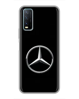 Чехол для Vivo Y20 с картинкой «Mercedes классический лого»