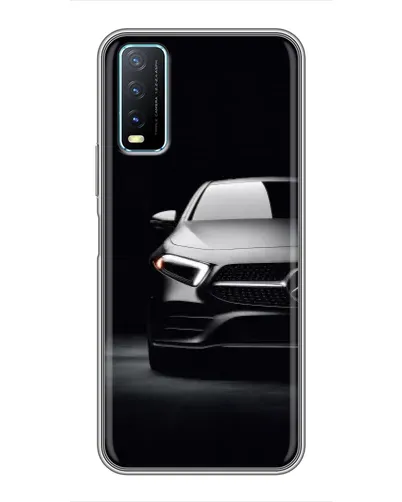 Чехол для Vivo Y20 с картинкой «Свет фар Mercedes»