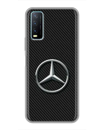 Чохол для Vivo Y20 з картинкою «Карбоновий Mercedes стиль» Чохол для Vivo Y20 з картинкою «Карбоновий Mercedes стиль»