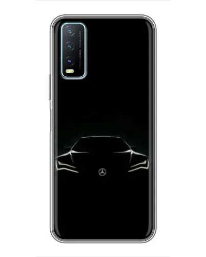 Чехол для Vivo Y20 с картинкой «Mercedes — силуэт авто» Чехол для Vivo Y20 с картинкой «Mercedes — силуэт авто»