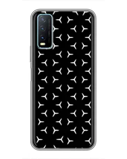 Чехол для Vivo Y20 с картинкой «Mercedes паттерн звезд»