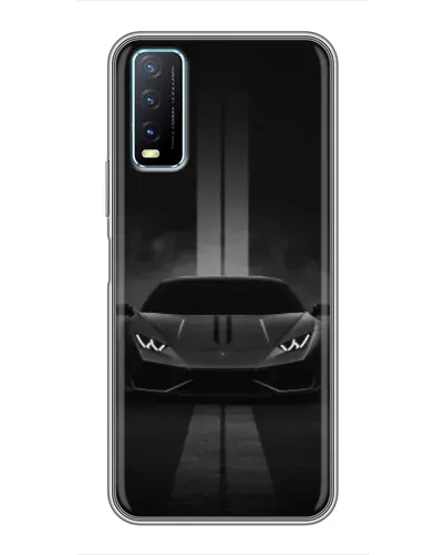 Чехол для Vivo Y20 с картинкой «Lamborghini симметрия дорог»