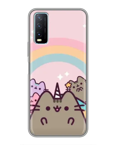 Чехол для Vivo Y20 с картинкой «Единорог Pusheen» Чехол для Vivo Y20 с картинкой «Единорог Pusheen»