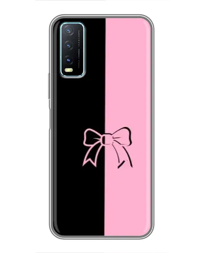 Чехол для Vivo Y20 с картинкой «Половинки банта»