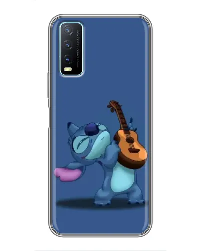 Чехол для Vivo Y20 с картинкой «Стич с укулеле»