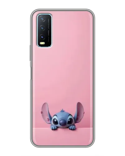 Чехол для Vivo Y20 с картинкой «Stitch выглядывает»