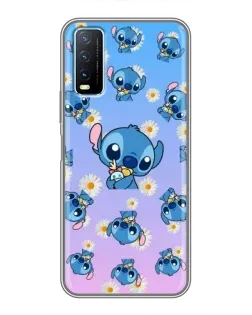 Чехол для Vivo Y20 с картинкой «Паттерн со Стичем»