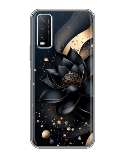 Чехол для Vivo Y20 с картинкой «Черный лотос»