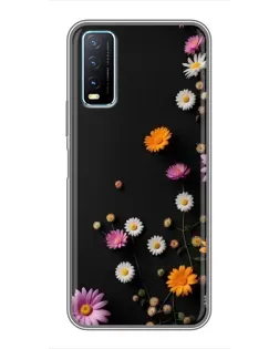 Чехол для Vivo Y20 с картинкой «Цветочная композиция»